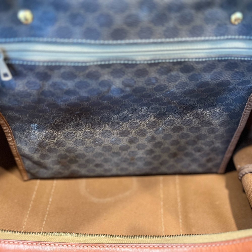 🔥Vintage Céline Macadam Travel Duffle – Pristine, Authenticated, Collector’s Gem - Picture 10 of 14